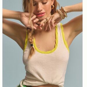 NWT Anthropologie Pilcro Racerback Tank Size XL